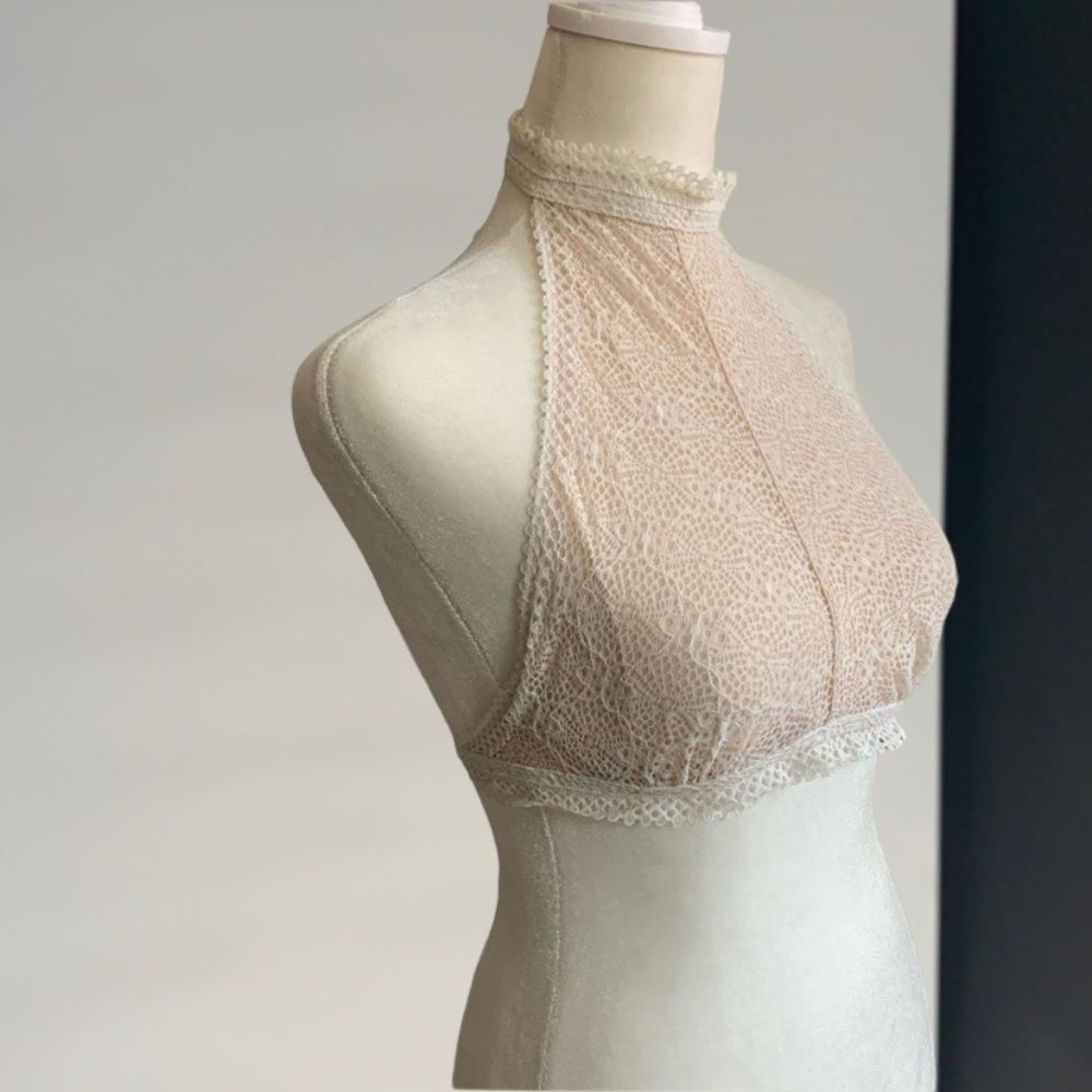 Victorias Secret white lace bra bralette top sz xs womens
